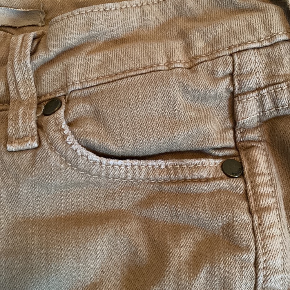 Vince Khaki Denim Button Fly Shorts Size 24 - Picture 3 of 6